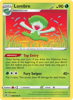 Pokémon-Karte Lombre 008/192