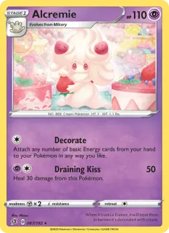 Pokémon-Karte Alcremie 087/192