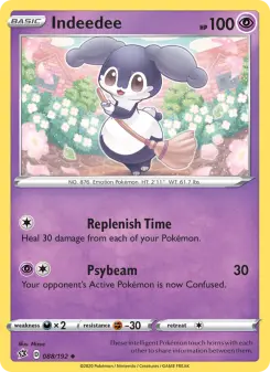 Pokémon-Karte Indeedee 088/192