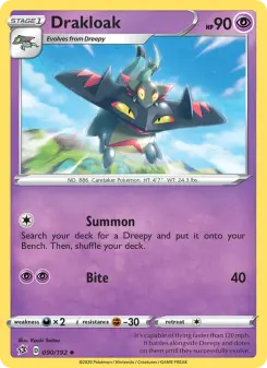 Pokémon-Karte Drakloak 090/192