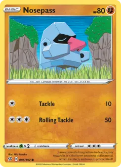 Pokémon-Karte Nosepass 096/192