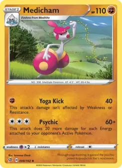 Pokémon-Karte Medicham 098/192