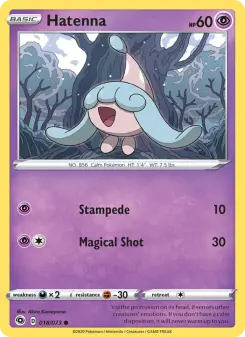 Pokémon-Karte Hatenna 018/073
