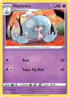 Pokémon-Karte Hattrem 019/073
