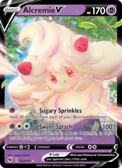 Pokémon-Karte Alcremie V 022/073