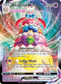 Pokémon-Karte Alcremie VMAX 023/073