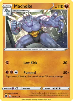 Pokémon-Karte Machoke 025/073