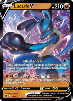 Pokémon-Karte Lucario V 027/073