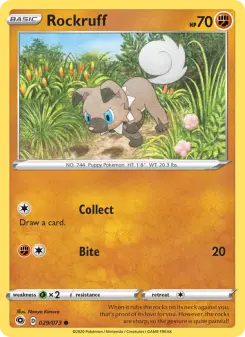 Pokémon-Karte Rockruff 029/073
