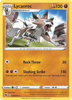 Pokémon-Karte Lycanroc 030/073