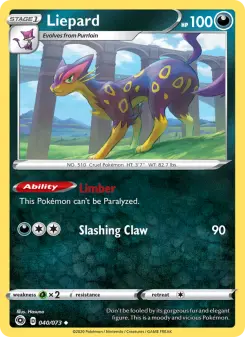 Pokémon-Karte Liepard 040/073