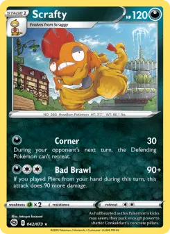 Pokémon-Karte Scrafty 042/073