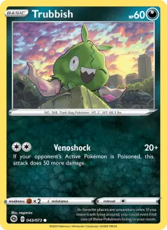 Pokémon-Karte Trubbish 043/073