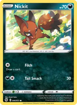 Pokémon-Karte Nickit 046/073