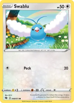 Pokémon-Karte Swablu 048/073