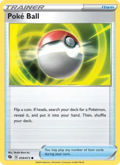 Pokémon-Karte Poké Ball 059/073
