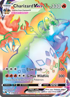Pokémon-Karte Charizard VMAX 074/073