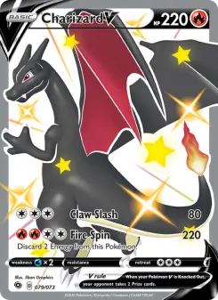 Pokémon-Karte Charizard V 079/073