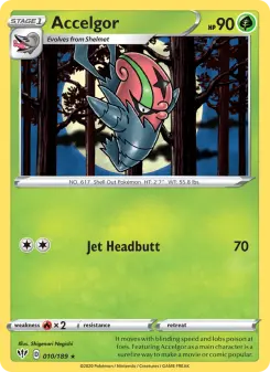 Pokémon-Karte Accelgor 010/189