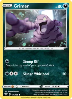 Pokémon-Karte Grimer 100/189