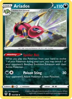 Pokémon-Karte Ariados 103/189