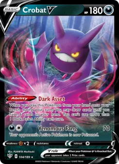 Pokémon-Karte Crobat V 104/189