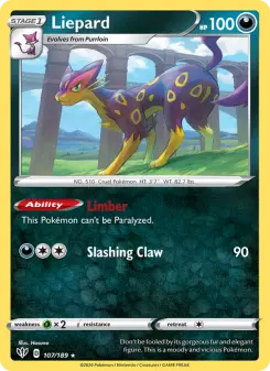 Pokémon-Karte Liepard 107/189