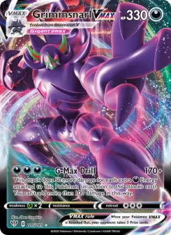 Pokémon-Karte Grimmsnarl VMAX 115/189