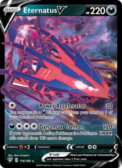 Pokémon-Karte Eternatus V 116/189