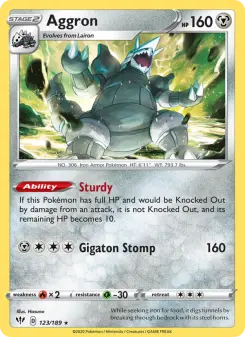 Pokémon-Karte Aggron 123/189
