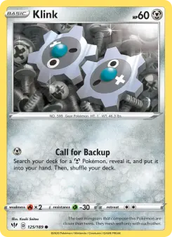 Pokémon-Karte Klink 125/189