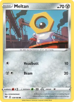 Pokémon-Karte Meltan 129/189