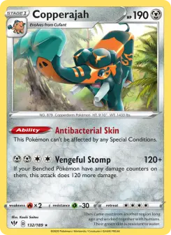 Pokémon-Karte Copperajah 132/189