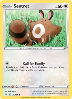 Pokémon-Karte Sentret 135/189