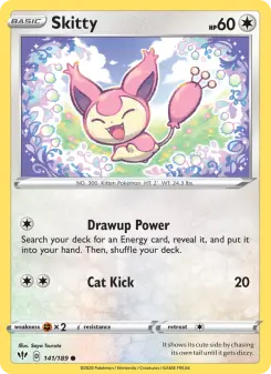 Pokémon-Karte Skitty 141/189