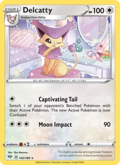 Pokémon-Karte Delcatty 142/189