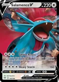 Pokémon-Karte Salamence V 143/189