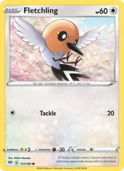 Pokémon-Karte Fletchling 151/189