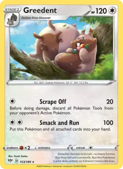 Pokémon-Karte Greedent 153/189