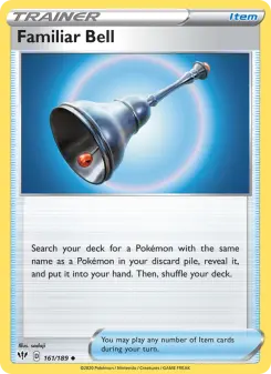 Pokémon-Karte Familiar Bell 161/189