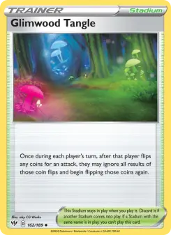 Pokémon-Karte Glimwood Tangle 162/189