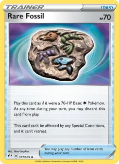 Pokémon-Karte Rare Fossil 167/189