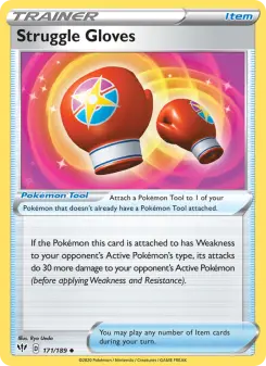Pokémon-Karte Struggle Gloves 171/189