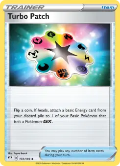 Pokémon-Karte Turbo Patch 172/189