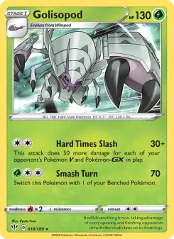 Pokémon-Karte Golisopod 018/189