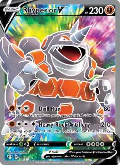 Pokémon-Karte Rhyperior V 181/189
