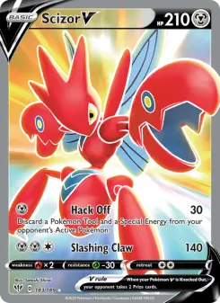 Pokémon-Karte Scizor V 183/189