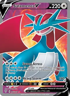 Pokémon-Karte Salamence V 185/189