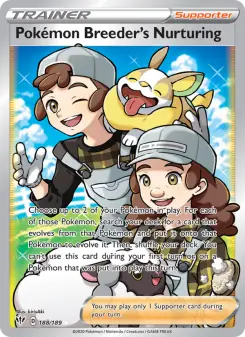 Pokémon-Karte Pokémon Breeder's Nurturing 188/189