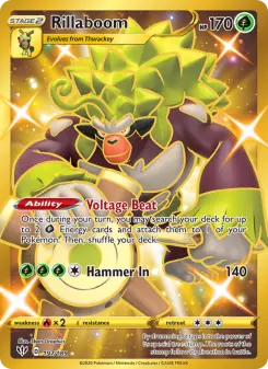 Pokémon-Karte Rillaboom 197/189